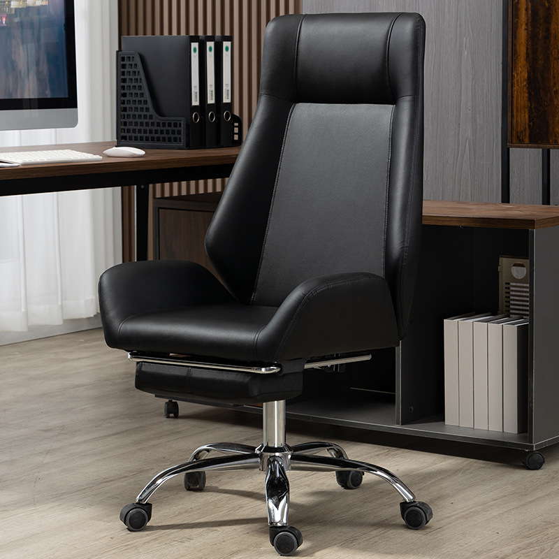 Popular office chair computer chair ergonomic chair lift chair (high back model, black)