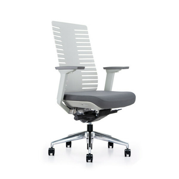 Popular office chair ergonomic computer chair backrest swivel chair professional grade (white)