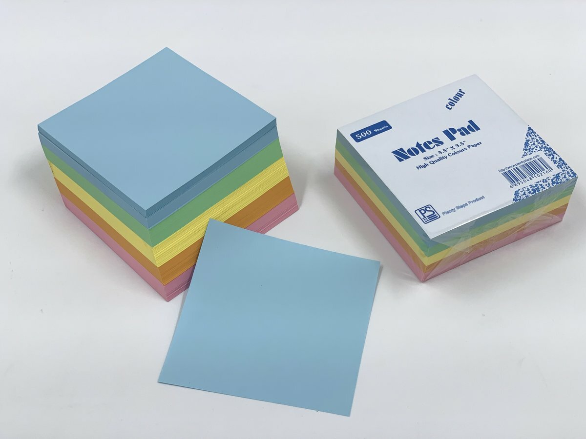 3.5" x 3.5" 多色便條紙  - 1包