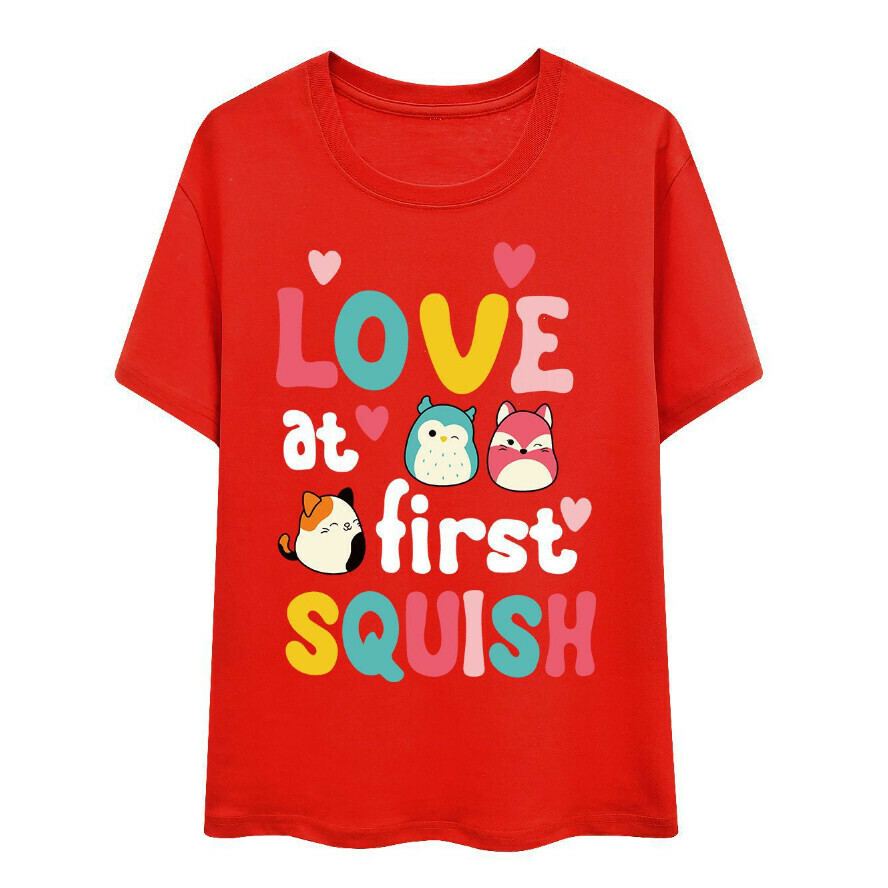 Adult T-shirt (2243 Adult Style Red) (Size: S-XXXXXL) (Contact customer service after placing the order to confirm the delivery size)