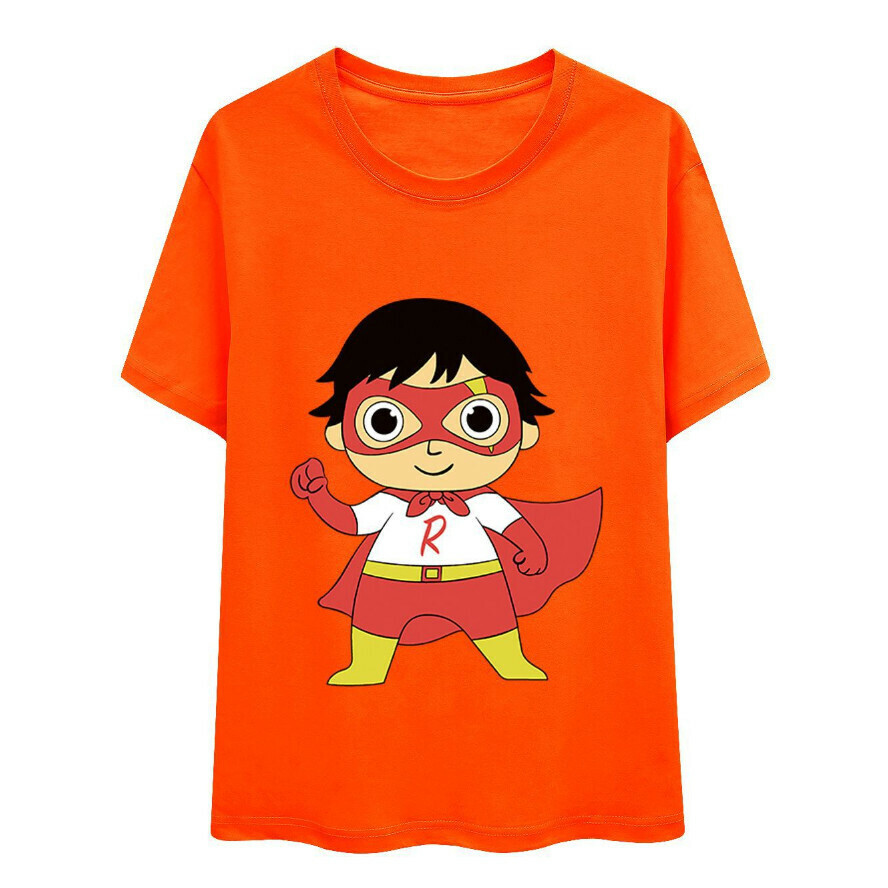 Short-sleeved T-shirt (902 adult version, orange) (Size: S-XXXXXL) (contact customer service after placing the order to confirm the delivery size)