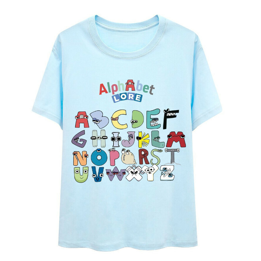Adult T-shirt (2255 Adult Style, Light Blue) (Size: S-XXXXXL) (Contact customer service after placing the order to confirm the delivery size)