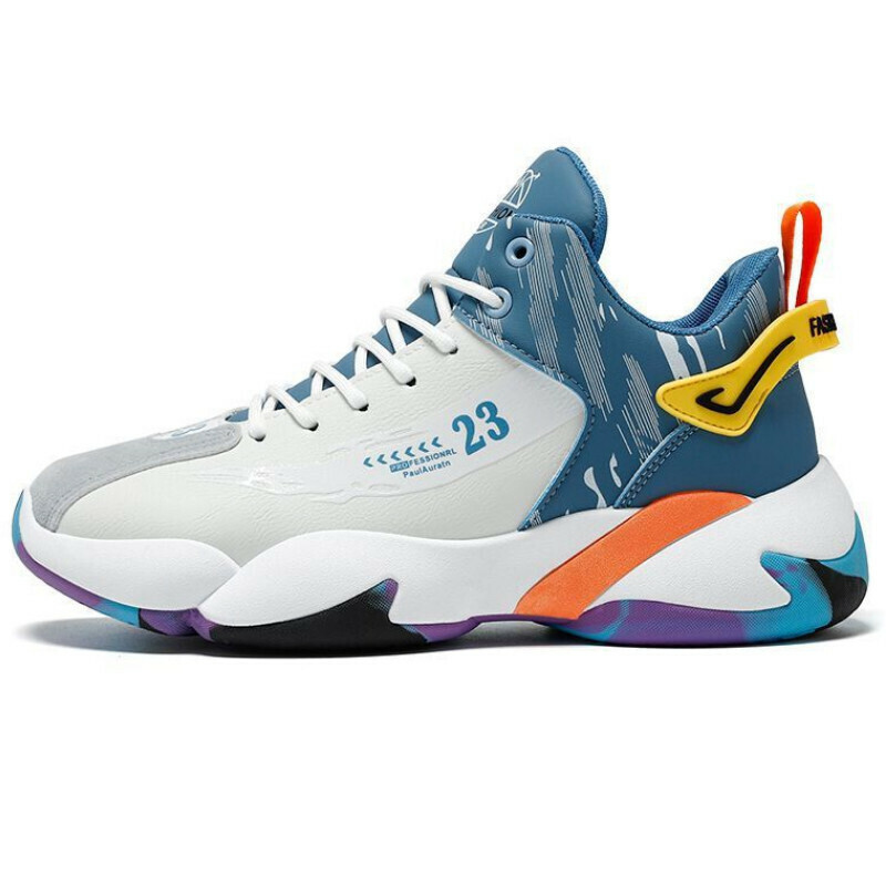 Casual sports shoes [white and blue leather] [size 39-44] [contact customer service after placing the order to confirm the delivery size]