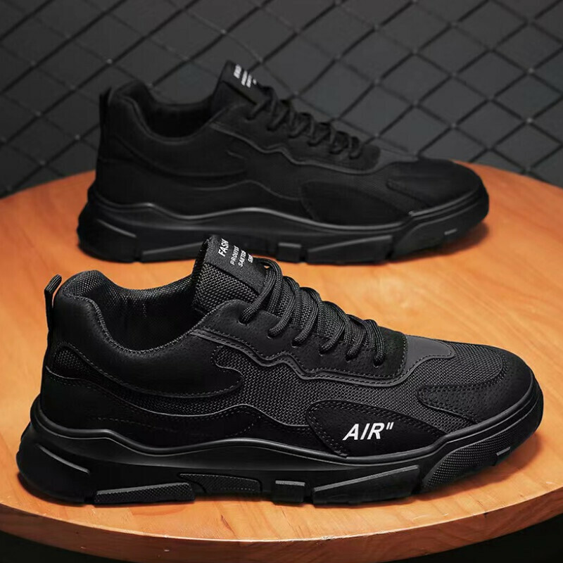 Casual sneakers [black] [size 39-44] [contact customer service after placing order to confirm delivery size]