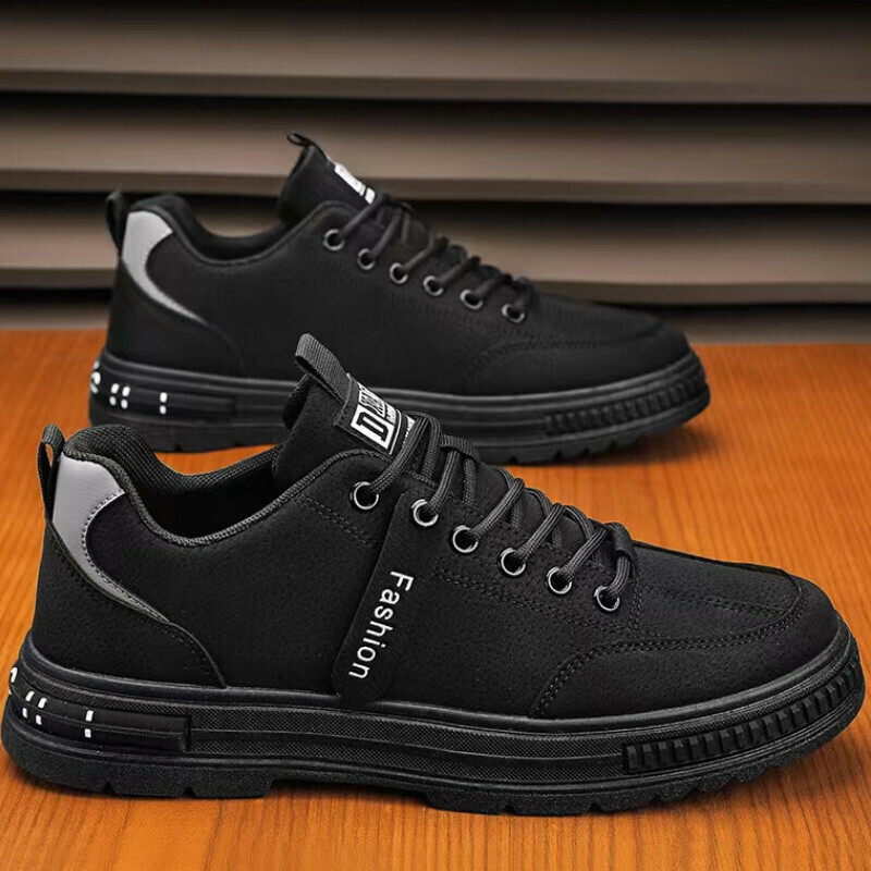Casual sneakers [black] [size 39-44] [contact customer service after placing order to confirm delivery size]