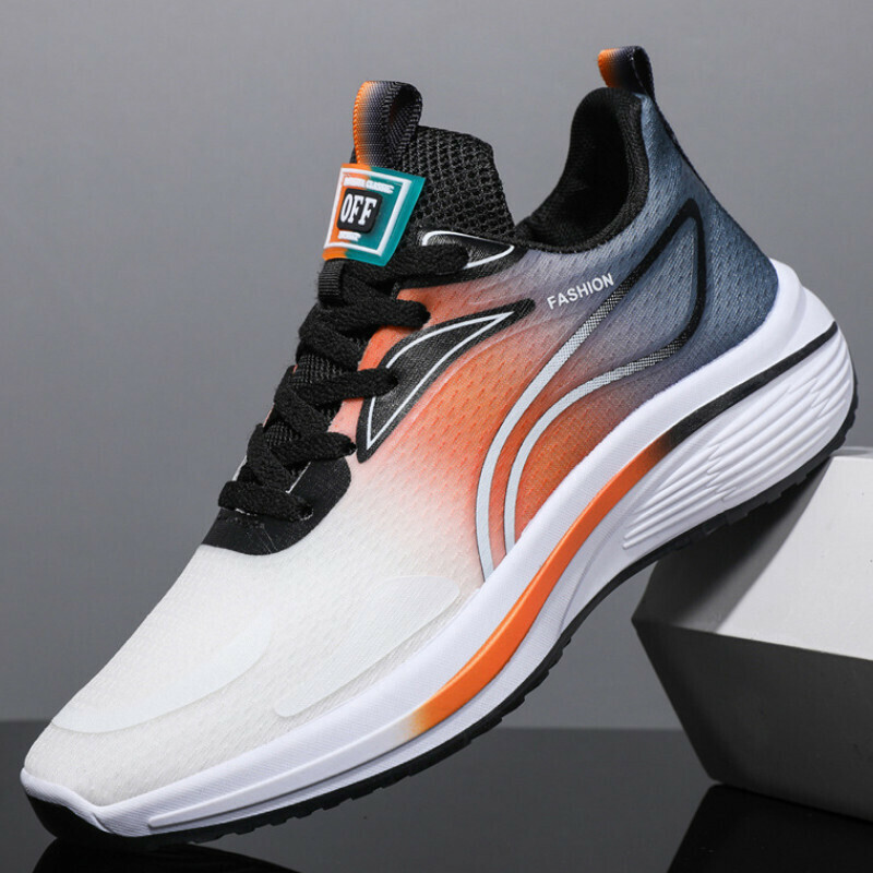 Casual sports shoes [grey orange] [size 39-44] [contact customer service after placing the order to confirm the delivery size]