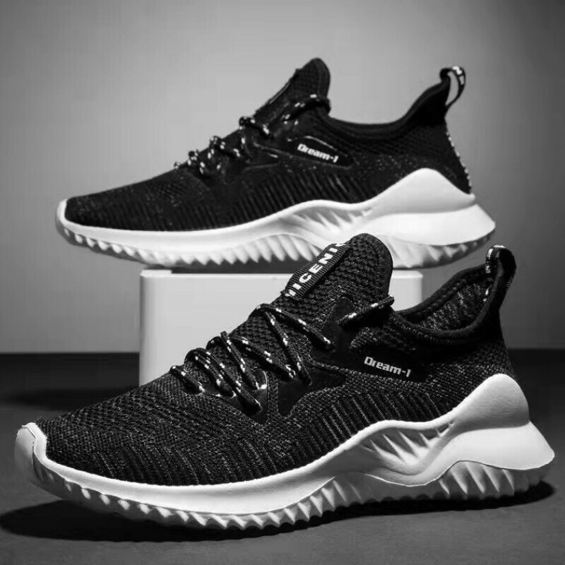 Casual sneakers [black] [size 39-44] [contact customer service after placing order to confirm delivery size]