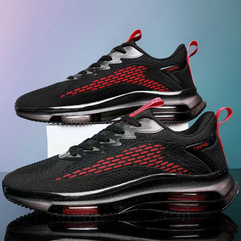 Casual sports shoes [black and red] [size 39-44] [contact customer service after placing the order to confirm the delivery size]