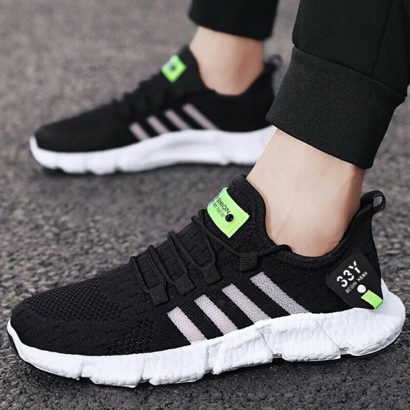 Casual sneakers [black] [size 39-44] [contact customer service after placing order to confirm delivery size]