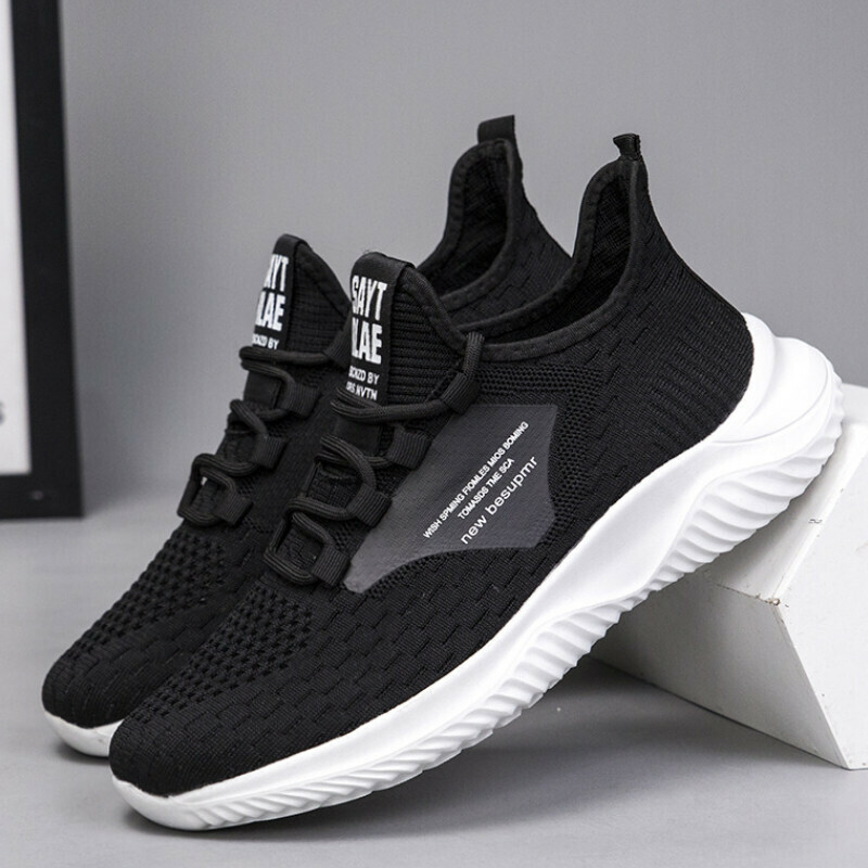 Casual sneakers [black] [size 39-44] [contact customer service after placing order to confirm delivery size]