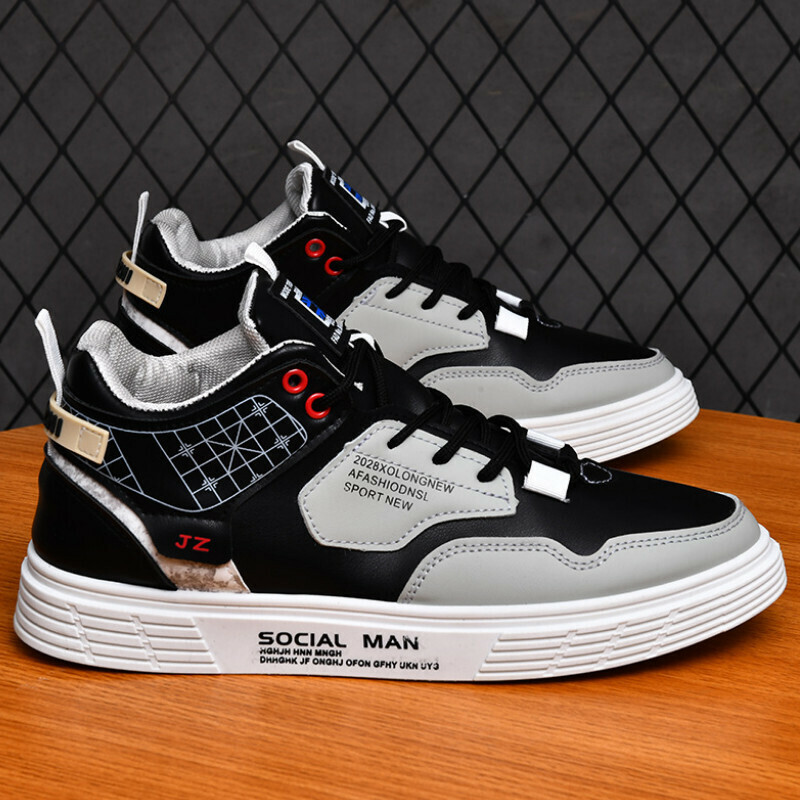 Casual sneakers [black] [size 39-44] [contact customer service after placing order to confirm delivery size]