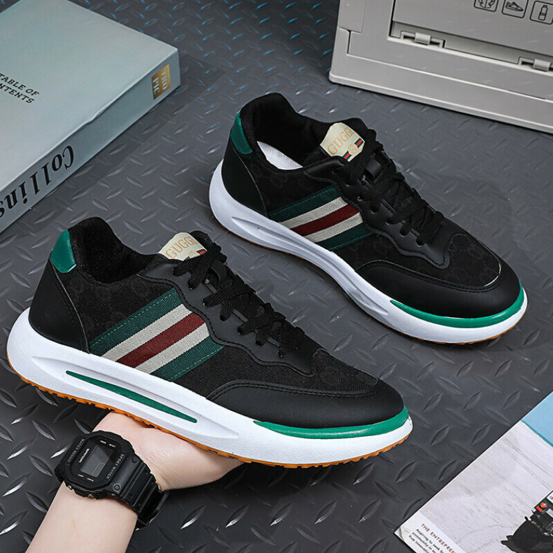 Casual sneakers [black] [size 39-44] [contact customer service after placing order to confirm delivery size]