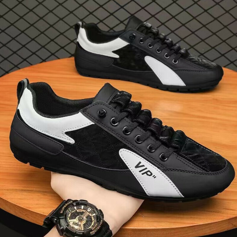 Casual sneakers [black] [size 39-44] [contact customer service after placing order to confirm delivery size]