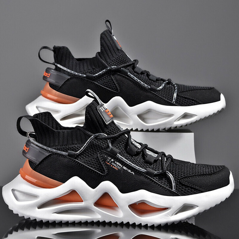 Casual sneakers [black] [size 39-44] [contact customer service after placing order to confirm delivery size]