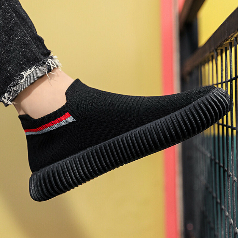 Casual sneakers [black] [size 40-45] [contact customer service after placing order to confirm delivery size]