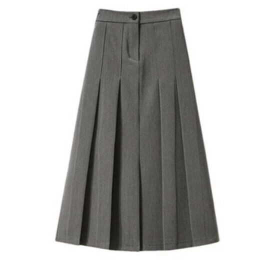 Hot selling suit pleated skirt [grey] [S-5XL size] (please contact customer service to confirm the delivery size after placing the order)