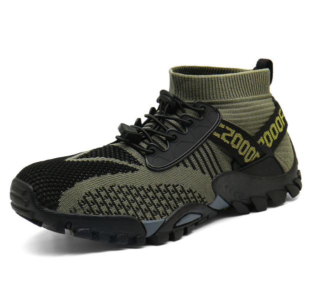 Men's lightweight mesh breathable sneakers (zm-900-black and green) (size: 39-45) (please contact customer service to confirm the delivery size after placing the order)