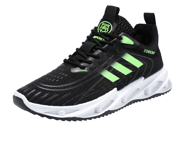 Men's breathable thin soft-soled comfortable sneakers (black) (size: 39-45) (please contact customer service to confirm the delivery size after placing the order)
