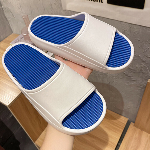 Thick-soled home sandals for men (blue [size 36_45] (contact customer service after placing the order to confirm the delivery size)