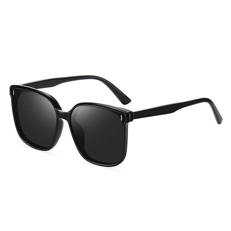 New style myopia sunglasses women's nylon sunglasses (nude glasses B black frame vertical + 1.1 polarized lens 20218)