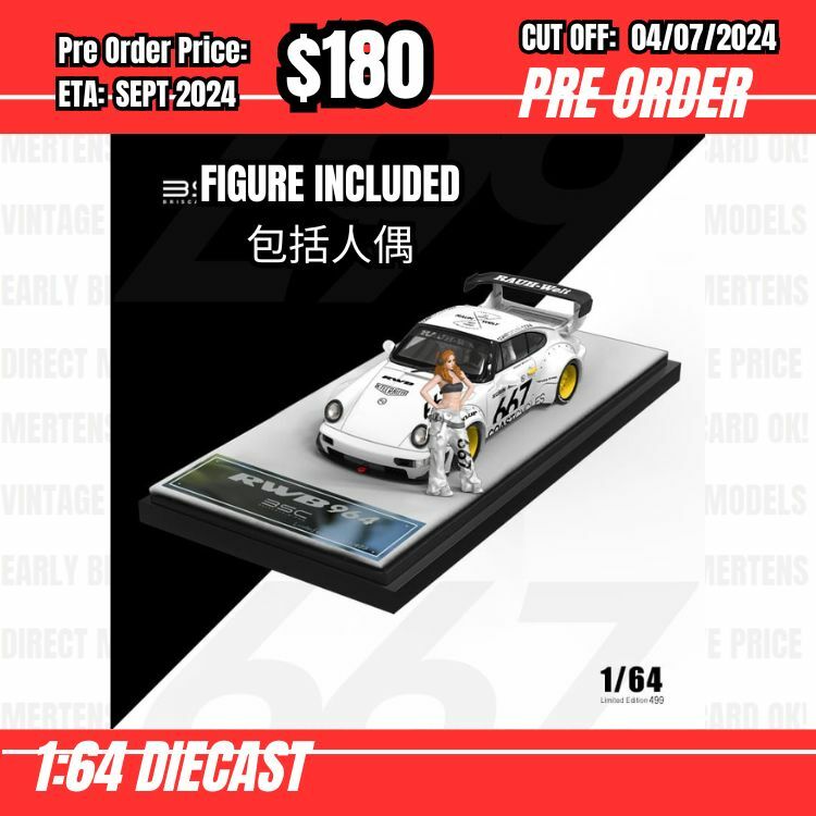 PO-$180 * Time Micro * 1:64 RWB964 White #667 w/figure [OD28/06]