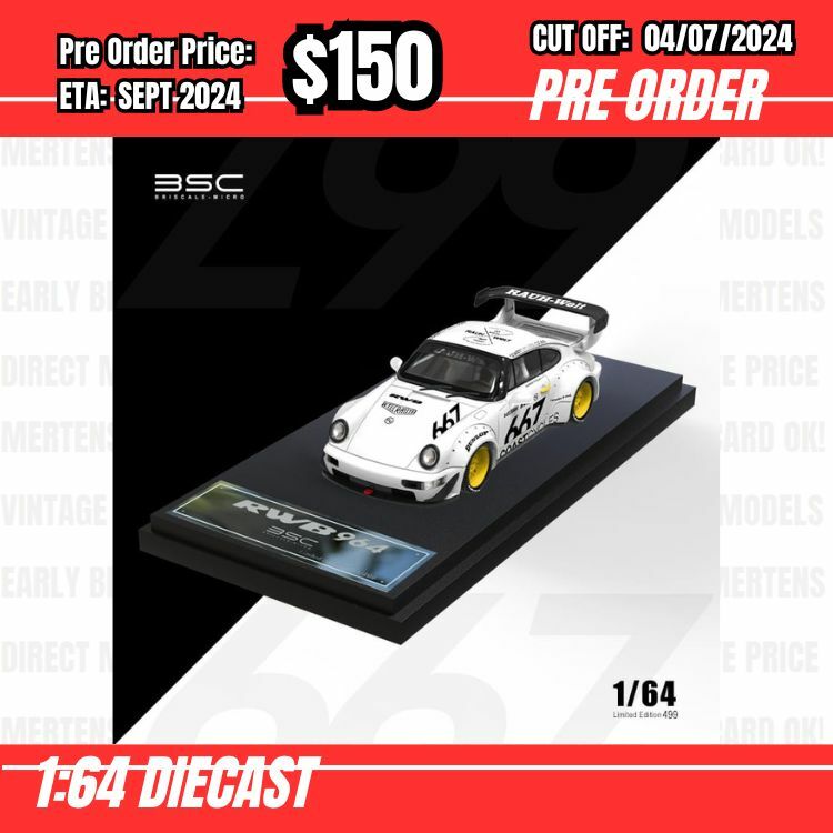 PO-$150 * Time Micro * 1:64 RWB964 White #667 [OD28/06]