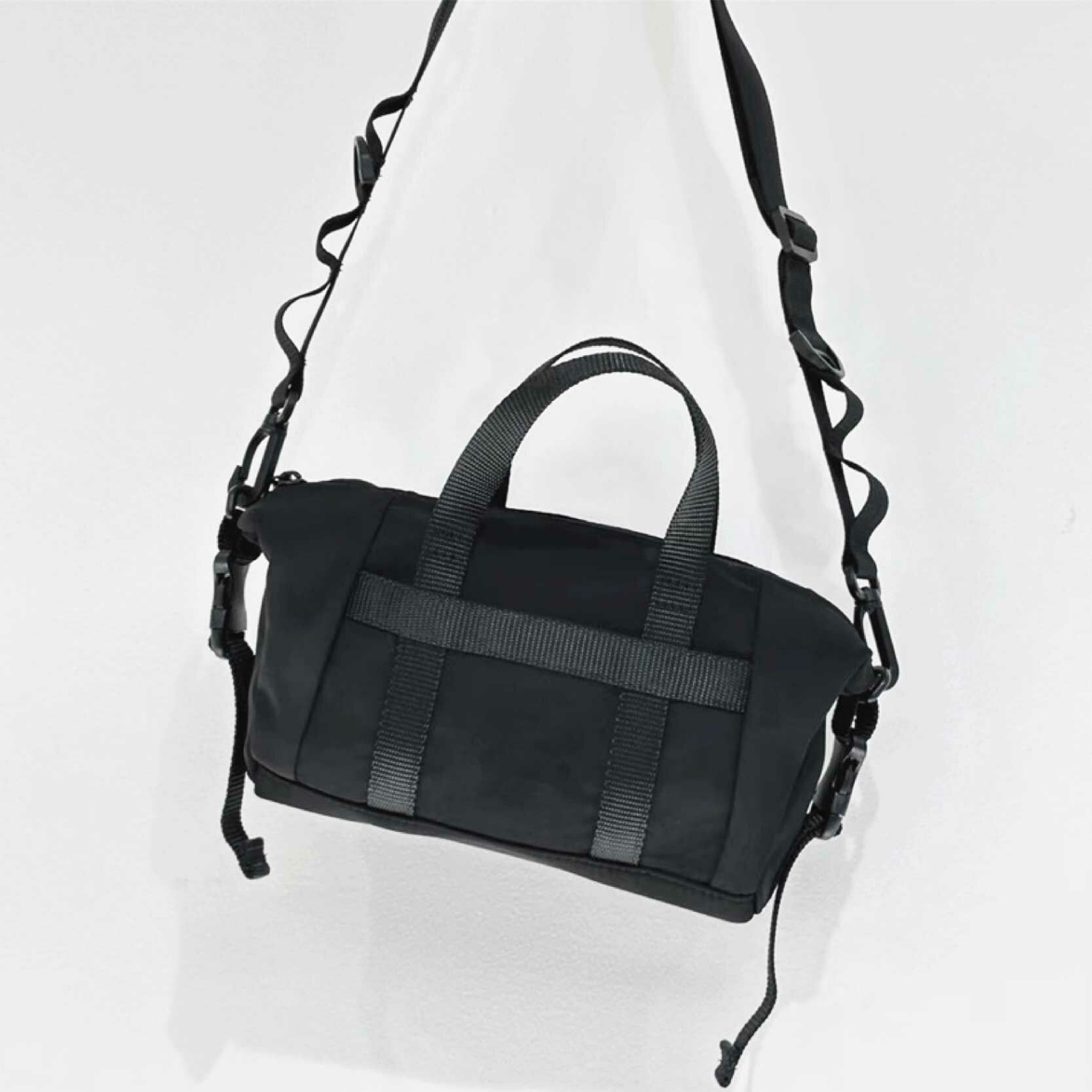 【黎陽】日系輕巧手提/斜背包 黑 手提包/單肩包/工裝包/多功能/防潑水/小包/旅遊/外出 70WCB8029