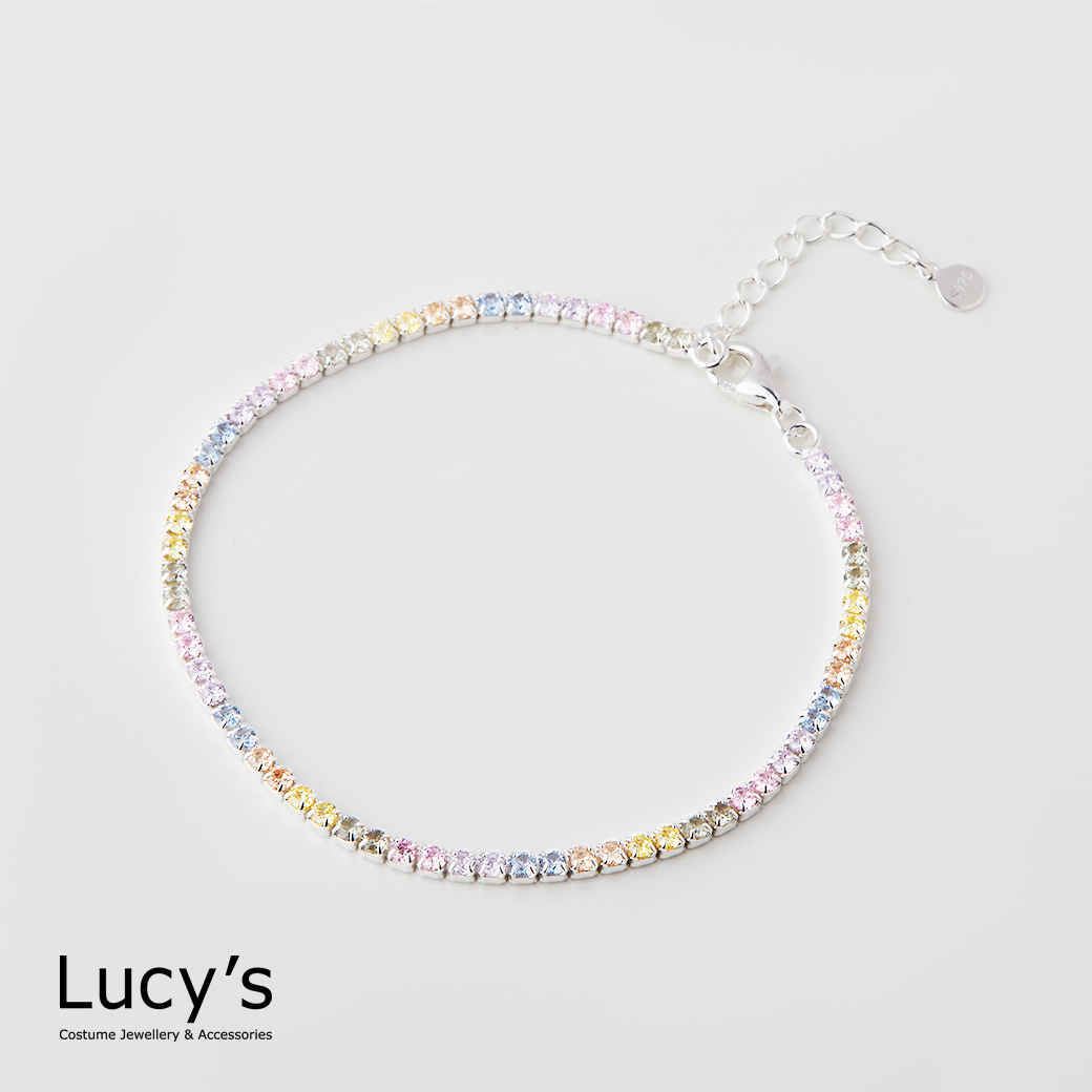 彩虹手鍊｜925純銀 好運無限 (銀彩) (128958)