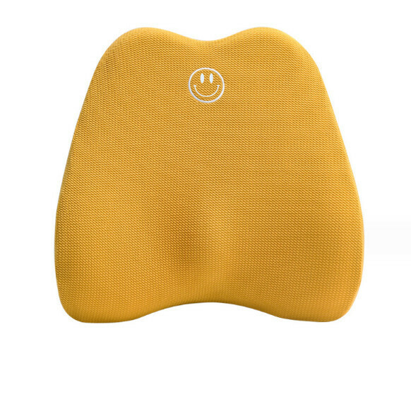 Hot recommended office memory foam waist cushion (turmeric) (size: 41*42*11cm)