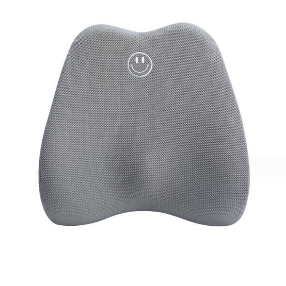 Hot recommended office memory foam waist cushion (light gray) (size: 41*42*11cm)