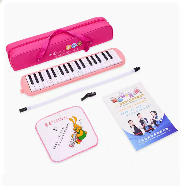 Hot Recommended Mouth Organ (37 Keys Pink (Anzhe Canvas Soft Bag))