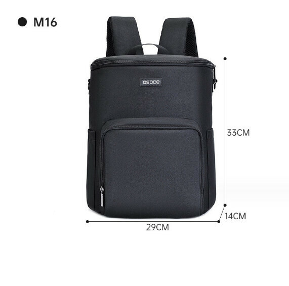 Popular outdoor portable large-capacity mommy bag (black) (size: 29*14*33cm)