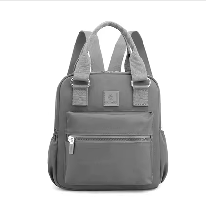 Popular lightweight backpack for women, mom bag, travel and leisure bag, multi-function [grey]