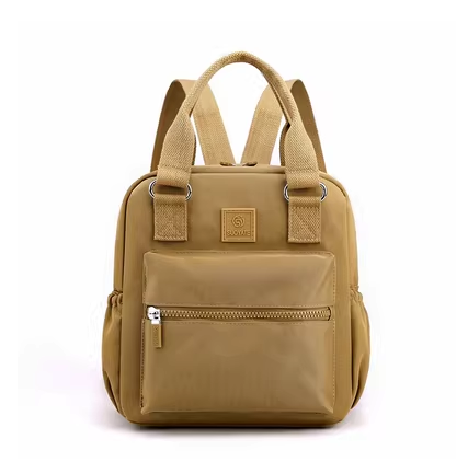 Popular lightweight backpack for women, mom bag, travel and leisure bag, multi-functional [khaki color]