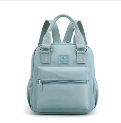 Popular lightweight backpack for women, mom bag, travel and leisure bag, multi-functional [light blue]