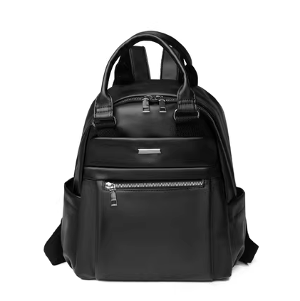 Popular lightweight backpack for women, mom bag, travel and leisure bag, multi-function [black]