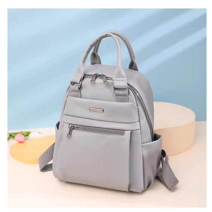 Popular lightweight backpack for women, mom bag, travel and leisure bag, multi-function [grey]