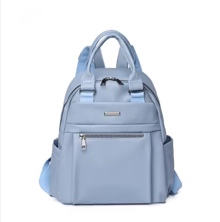 Popular lightweight backpack for women, mom bag, travel and leisure bag, multi-functional [sky blue]