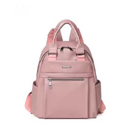 Popular lightweight backpack for women, mom bag, travel and leisure bag, multi-functional [pink]
