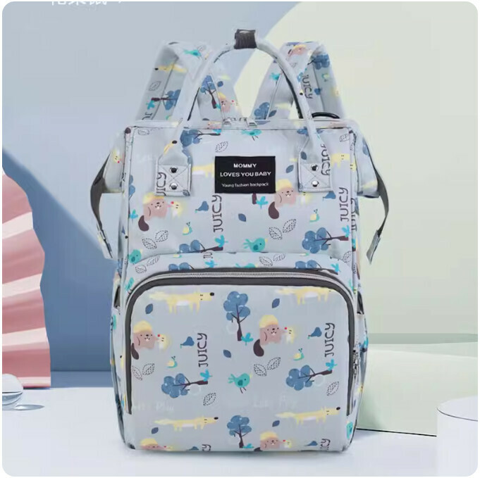 Popular fashionable and lightweight mommy backpack, large-capacity mother and baby bag, multi-functional backpack (Chipmunk)