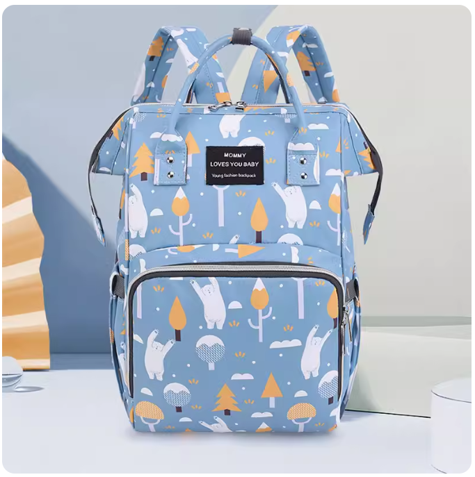 Popular fashionable and lightweight mommy backpack, large-capacity mother and baby bag, multi-functional backpack (Swing Bear)