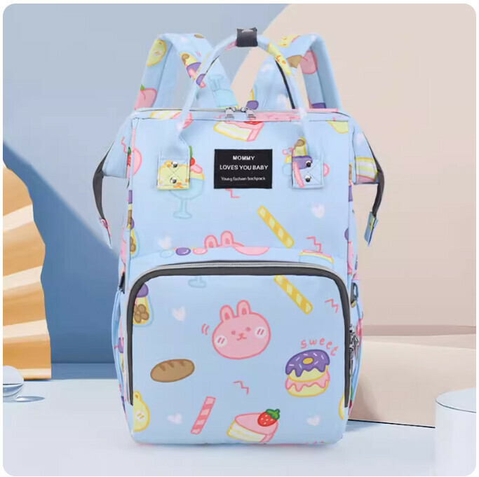 Popular fashionable and lightweight mommy backpack, large-capacity mother and baby bag, multi-functional backpack (donut)
