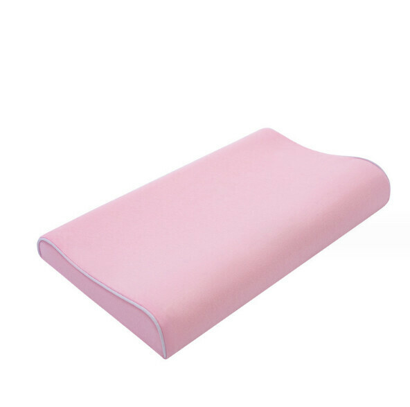 Popular children's memory foam pillow (light pink) (size: 8006 small model 40*24*5/4cm)