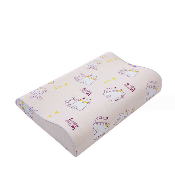 Popular children's memory foam pillow (cute cat) (size: 8010 large model 60*30*8.5/5.5cm)