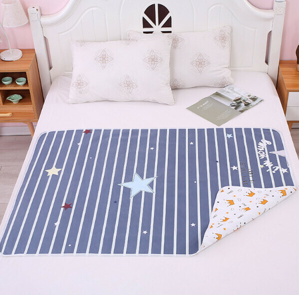 爆款防水防側漏隔尿墊【60*80CM】【五角星-兩面可用】 