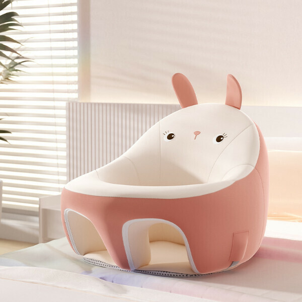 New baby learning chair sofa, training to sit and stand, anti-fall and anti-roll seat [Yunxi rabbit + anti-fouling and no-wash]