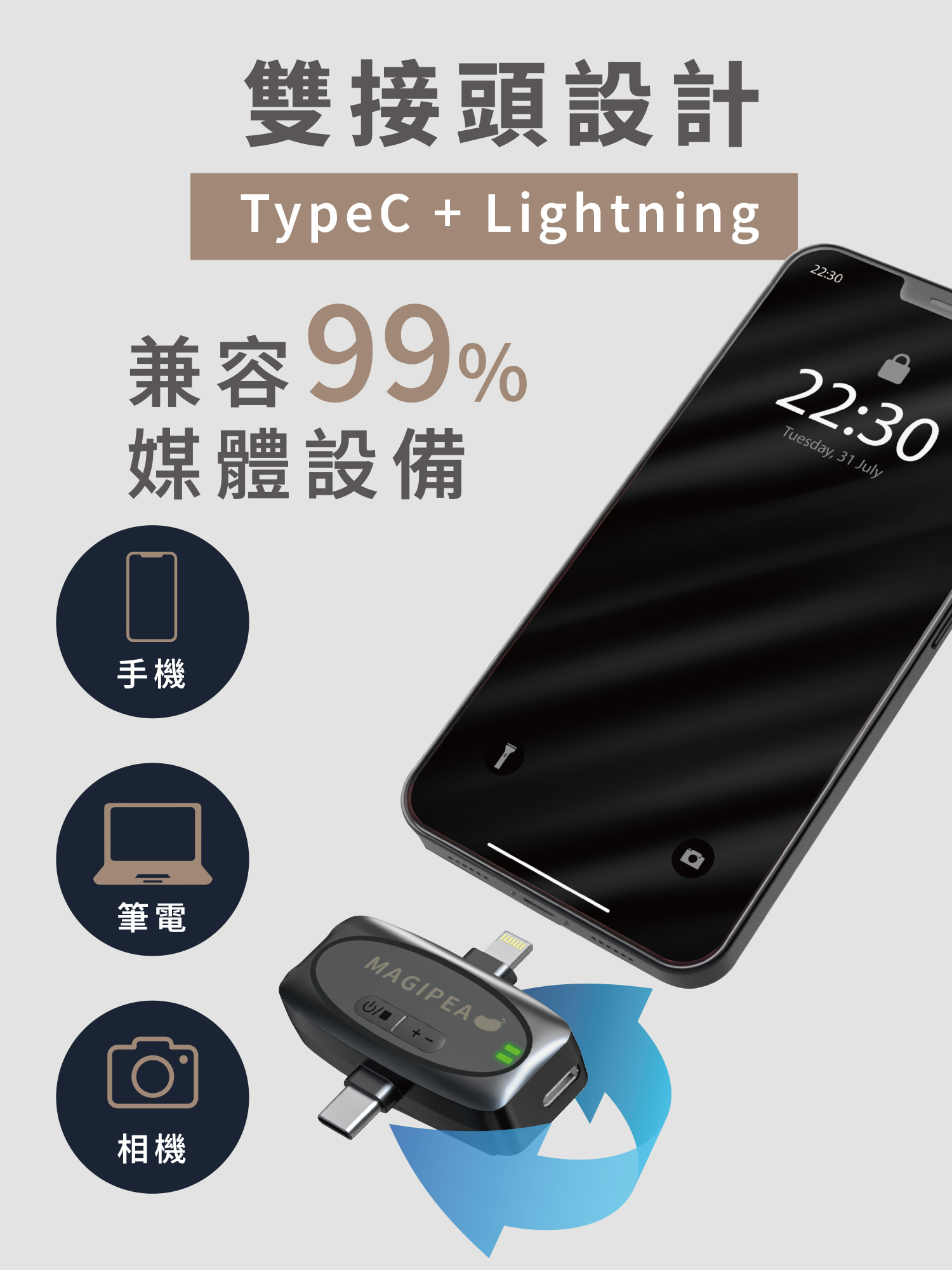 雙麥好收音2.0｜2026全面啟動麥克風1對2抗噪麥克風附充電艙