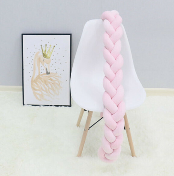 Hot selling braided anti-collision bedside pillow (NO6 pure powder) (250cm three strands)