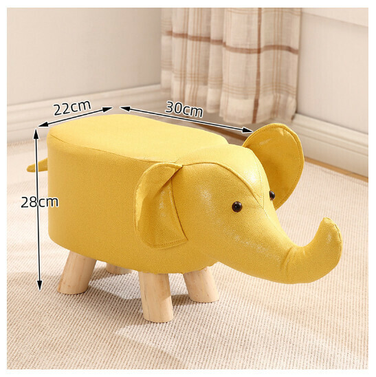 Popular Children's Small Shoe Changing Bench [Elephant Yellow]