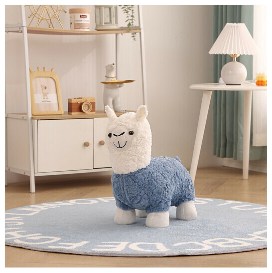 Popular Children's Sofa and Shoe Changing Stool [Blue]